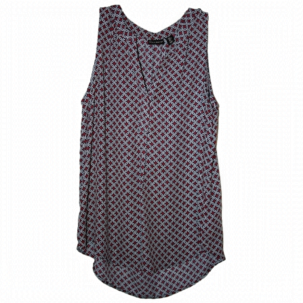 Willi Smith Sleeveless oversized relaxed fit large Patterned Blouse